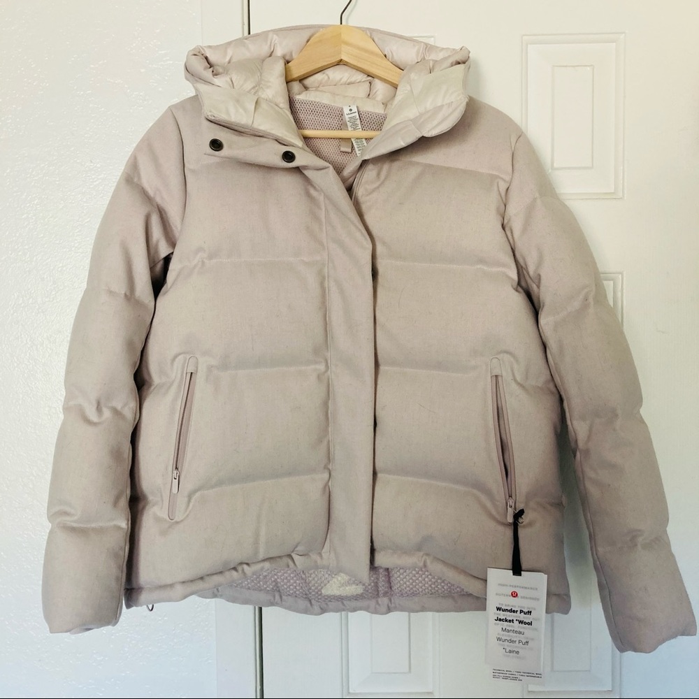 Lululemon wunder puff jacket wool brand new $398